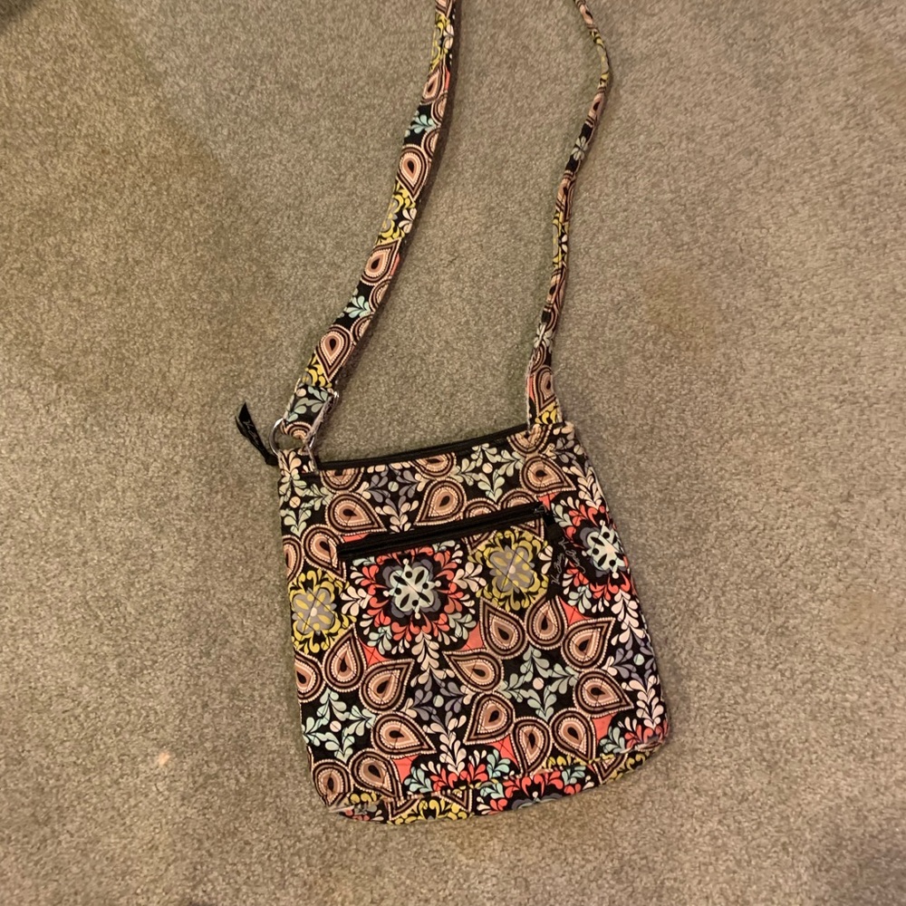 Vera Bradley crossbody purse with matching wallet